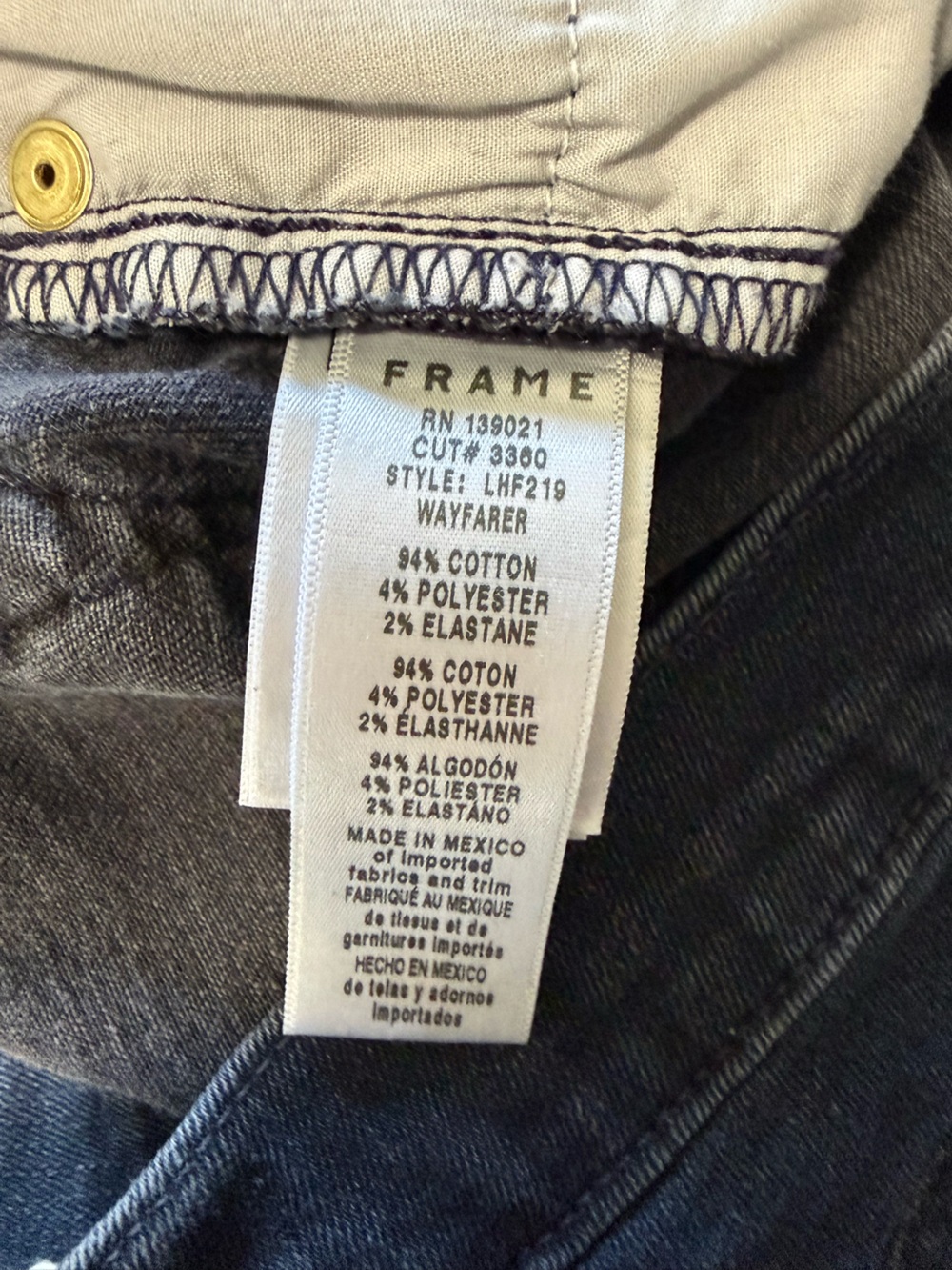 FRAME Le High Flare Jeans Wayfarer Dark Wash High Rise Denim Size 29 - Picture 6 of 9